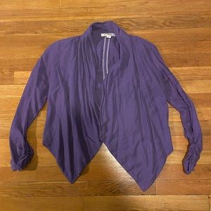 Forever 21 purple light cropped blazer jacket XS